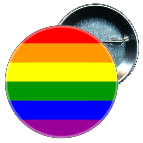 PRIDE - színes LGBT zászló kitűző
