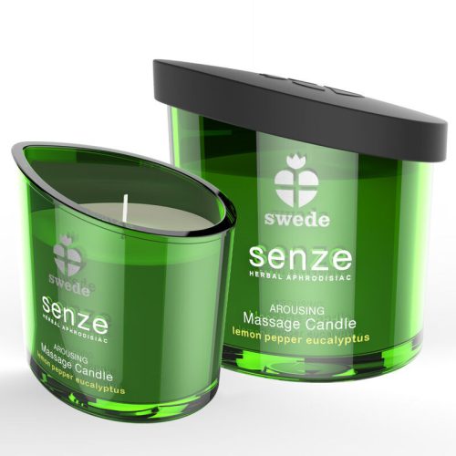 SWEDE - SENZE AROUSING MASSAGE CANDLE - CITROM, BORS, EUKALIPTUSZ