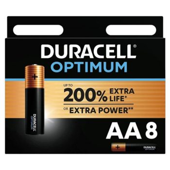Duracell - Optimum AA LR6 alkáni elem, 8 db-os kiszerelés