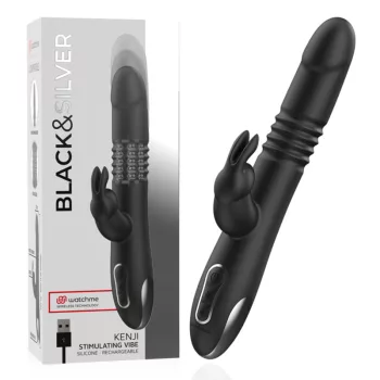   BLACK&SILVER - Kenji – izgató vibrátor, WatchMe technológiával