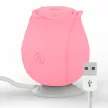 MIA Stimulator clitoridian cu pulsații 10 moduri încărcabil roz 5,9 cm