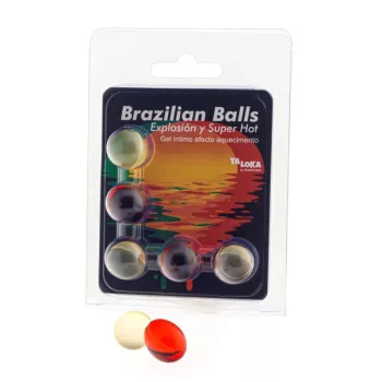 TALOKA - 5 brazil golyós izgalmas melegítő gél