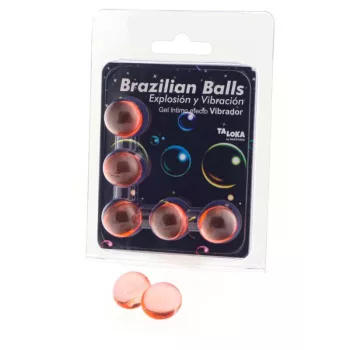   TALOKA - izgató gél 5 brazil golyóval és vibráló hatással