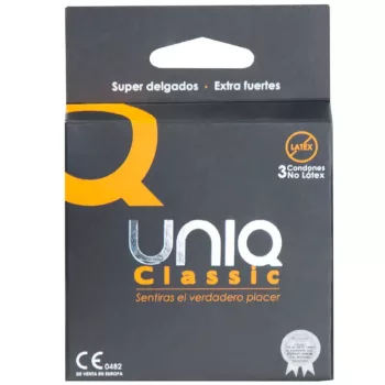 UNIQ – klasszikus lateksz mentes óvszerek 3 db