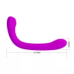 Pretty Love Vibrator și stimulator clitoridian 12 moduri 24,7 cm lila