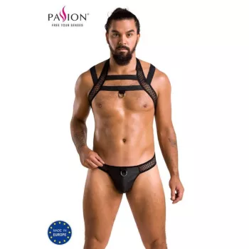   PASSION - Jacob fekete szett S/M - érzéki prémium fehérnemű