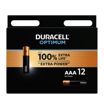 DURACELL - OPTIMUM 200 prémium AAA alkáli elem, 12 db