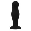 BLACK&SILVER – prémium szilikon fekete anális plug