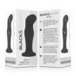 BLACK&SILVER – prémium szilikon fekete anális plug