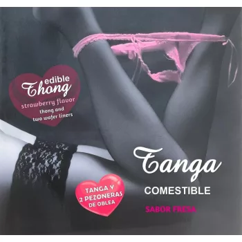   HOTFLOWERS – eper ízű női tanga és 2 mellbimbó tappanccsal
