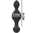 BLACK&SILVER – Tucker small – távirányítós szilikon anál plug