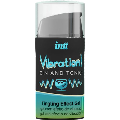 INTT - ERŐS INTIM STIMULÁLÓ FOLYÉKONY VIBRÁTOR GIN & TONIC GÉL 15ML