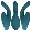 Womanizer Vibrator dual stimulator clitoral și G-spot 14 niveluri albastru petrol