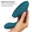 Womanizer Vibrator dual stimulator clitoral și G-spot 14 niveluri albastru petrol