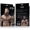 FÉTIS ALÁZATOS HOZZÁÁLLÁS - ÖKO-BŐR MELLKASI HÁM DUPLA TÁMASSZAL ÉS SZEGECSEKKEL FÉRFIAKNA - 4