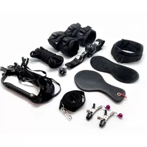 ALIVE - FURY KIT 10 DARAB – prémium BDSM szett fekete