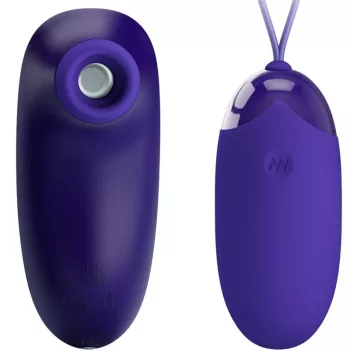   Pretty Love Vibrating Egg with 12 Speeds and 4 Tapping Modes Purple