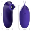 Pretty Love Ou vibrator cu 12 vibrații și 4 moduri tapping Violet USB reîncărcabil