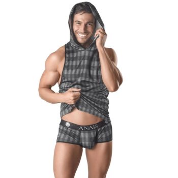   ANAIS MEN - érzéki kapucnis póló, prémium kényelem XL-ben