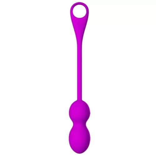 Pretty Love Vibrating Kegel Balls 12 Functions USB Rechargeable Violet