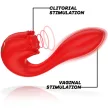 Mia Vibrator 7 Vibration 3 Pulsation Modes Waterproof Red