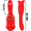 Mia Vibrator Triple Pleasure 10 Vibration and Bite Modes Red Silicone Waterproof
