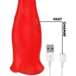 Mia Vibrator Triple Pleasure 10 Vibration and Bite Modes Red Silicone Waterproof