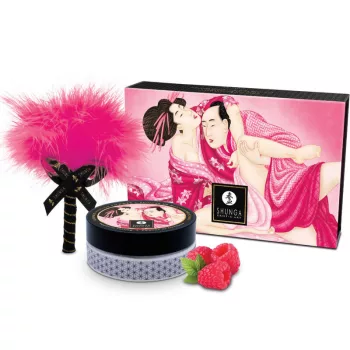 Shunga Pudră pentru Masaj Comestibil Aroma Zmeură 75 g