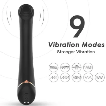   ARMONY – prémium szilikon falra helyezhető vibrátor, fekete