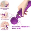 Armony Vibrator Massager Super Flexible Head 19cm Purple Waterproof USB Rechargeable