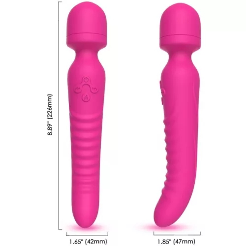 Armony Vibrator cu efect de încălzire 42°C 22.6 cm fuchsia USB reîncărcabil