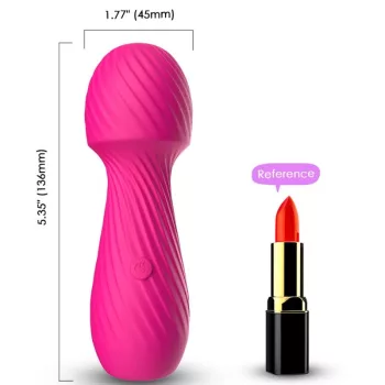   ARMONY - csillogó masszírozó és vibrátor, kicsi, fukszia