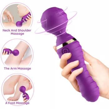   Armony Small Vibrator 9 Modes Waterproof USB Rechargeable Purple