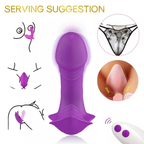 Armony Whistle Vibrator Remote Control 2x9 Modes Waterproof Purple