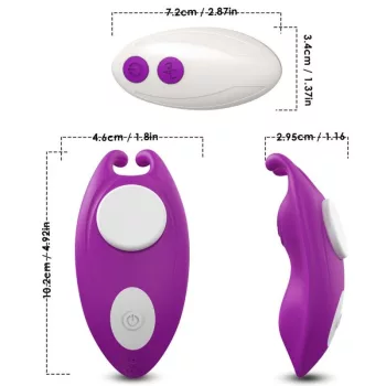   Armony Wearable Panties Vibrator Remote Control 9 Modes Purple