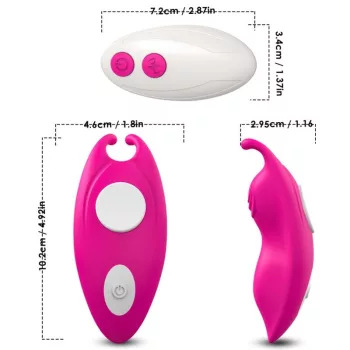   ARMONY – G-pont vibráló női bugyi fuchsiában, ingyenes appal