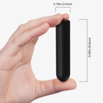   Armony Vibrator Bullet 9 Modes USB Rechargeable Waterproof Black 8.8 cm