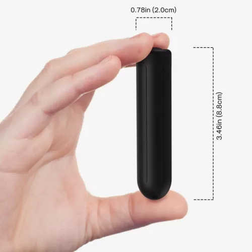 Armony Vibrator Bullet 9 Modes USB Rechargeable Waterproof Black 8.8 cm
