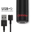 Oninder Berlin Bullet Vibrator 9 Modes USB Rechargeable 8.5cm Black Waterproof