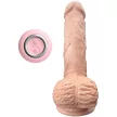 ARMONY - REALISZTIKUS VIBRÁTOR ÉS TOLÓ DILDÓ NYELVI STIMULÁTORRAL 19 CM - 3