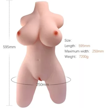Armony Torso feminin realist din TPE 59.5x25x17 cm 7.2 kg