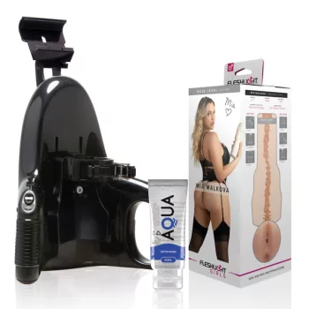   Fleshlight Mia Malkova Boss Level Anus Masturbator Flesh Color with Universal Launch and 50ml Lubricant
