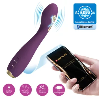 PRETTY LOVE – app vezérlésű elektromos vibrátor, lila