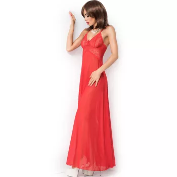 CHILIROSE – érzéki hosszú piros babydoll S/M