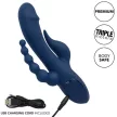 CALEXOTICS - VIBRÁTOR HÁRMAS ORGAZMUS KÉK - 10