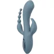 CALEXOTICS - VIBRÁTOR TRIPLA EXTÁZIS SZÜRKE - 4