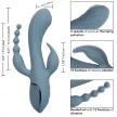 CALEXOTICS - VIBRÁTOR TRIPLA EXTÁZIS SZÜRKE - 9
