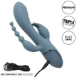CALEXOTICS - VIBRÁTOR TRIPLA EXTÁZIS SZÜRKE - 10