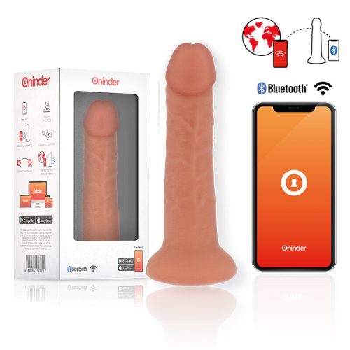 ONINDER - NAGY BOGOTA VIBRÁTOR VIBRÁTOR DILDÓ 9 SEBESSÉGES TERMÉSZETES 22 CM -O- 4.5 CM - 