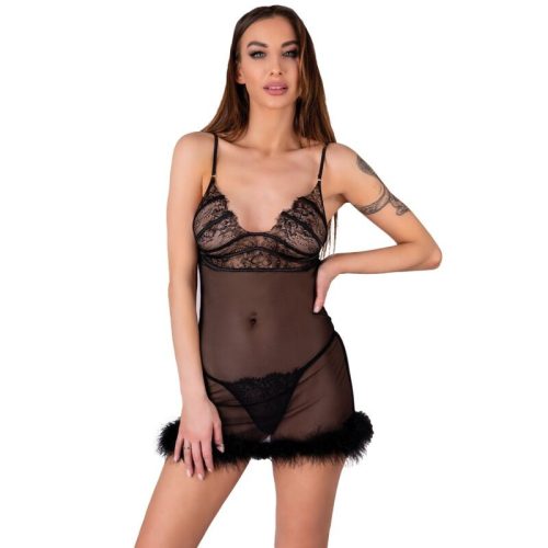 LIVCO CORSETTI FASHION – szexi babydoll és fekete tangával